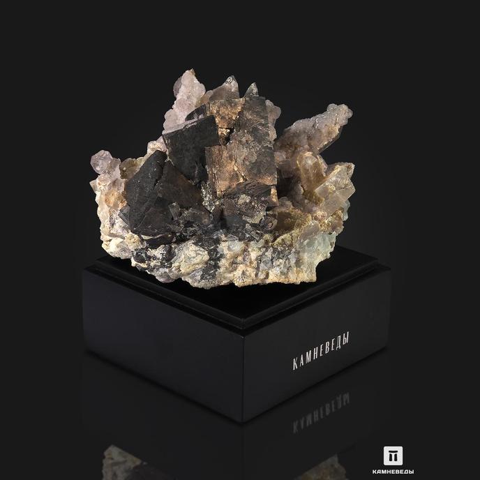 Арсенопирит с флюоритом и кварцем, 16х12х10,5 см