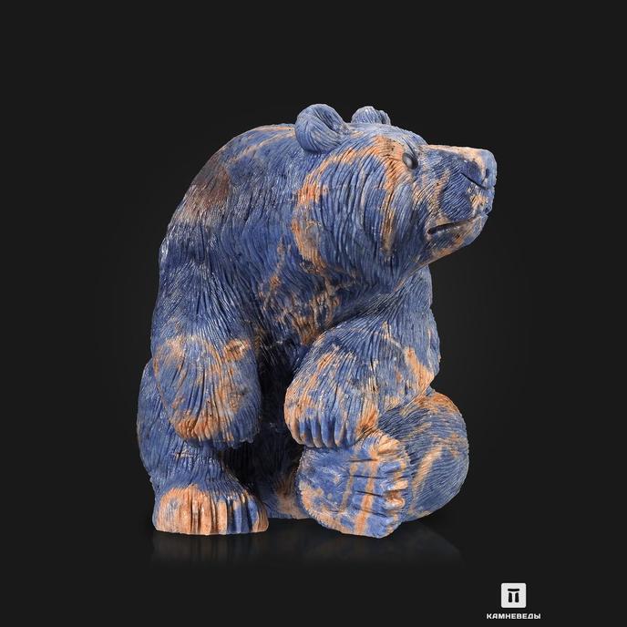 Медведь из содалита, 14х13х11,5 см