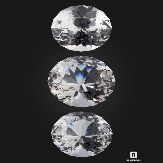 Данбурит, комплект огранки (3 шт.) 42,45 ct
