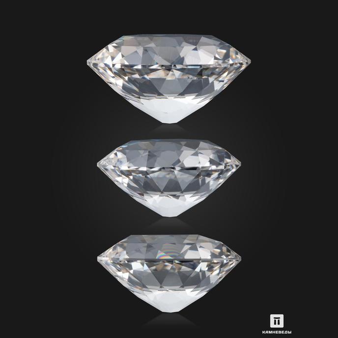 Данбурит, комплект огранки (3 шт.) 42,45 ct