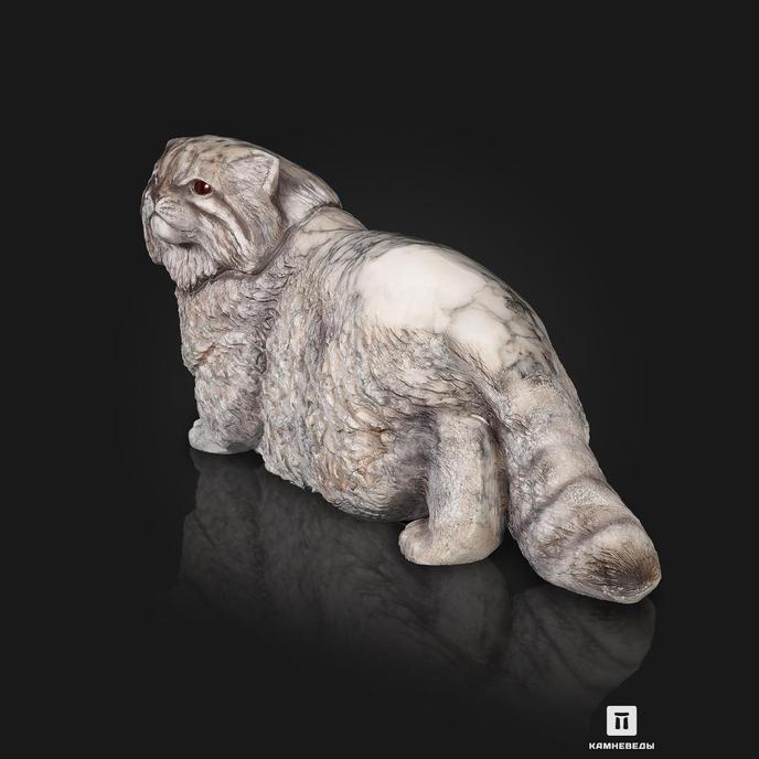 Кот камышовый из ангидрита, резьба 47х20,5х17 см