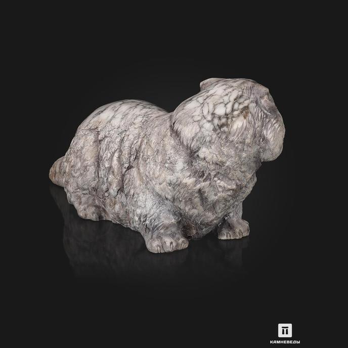 Кот камышовый из ангидрита, резьба 47х20,5х17 см